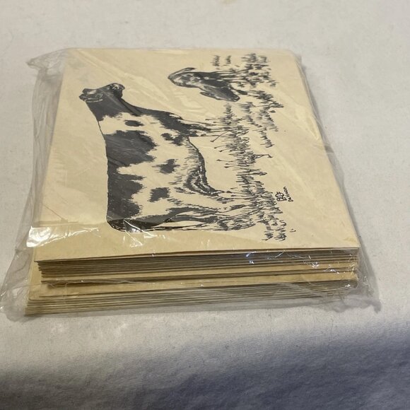 10 Pack Cow Notecards by Cheryl DeHaan Storm Haaven Dairy Farm Lynden WA Vintage - Picture 6 of 7